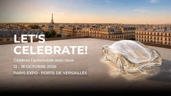 Locandina salone dell'auto di Parigi 2026